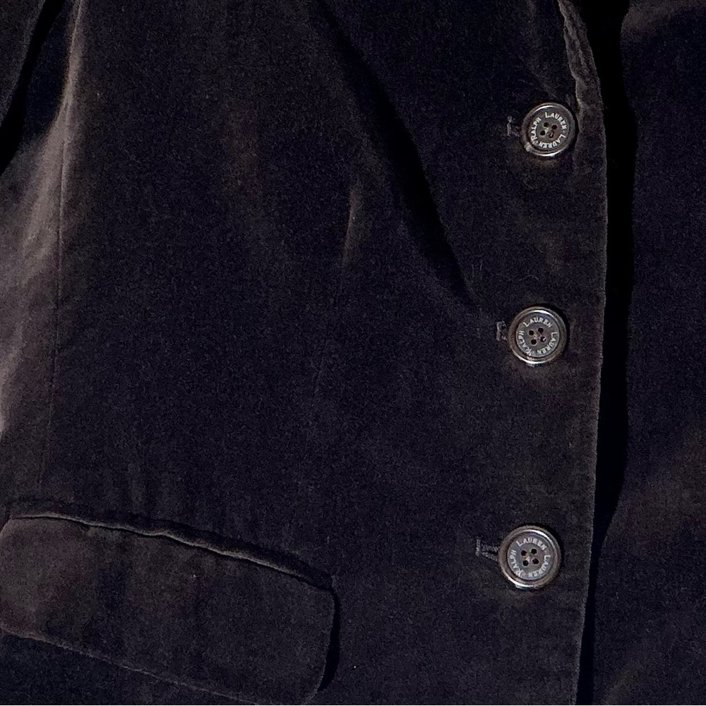 Ralph Lauren Brown Velvet Women's Blazer